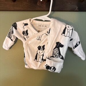 Monica + Andy Dog Print Baby Shirt and Pants Set